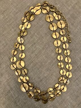 Chico’s Gold-Tone Disc Necklace